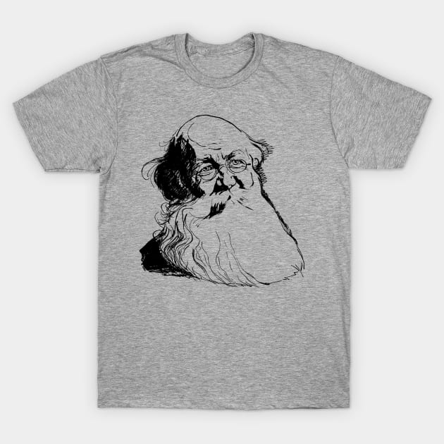 Peter Kropotkin Sketch - Anarchist, Socialist, Anarcho-Communist, Philosopher T-Shirt by SpaceDogLaika